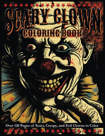 Scary Clown Coloring Book